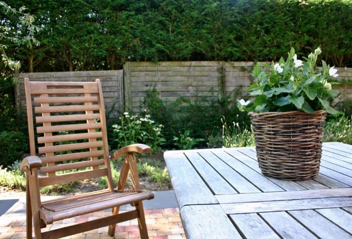 muebles de madera para el jardín