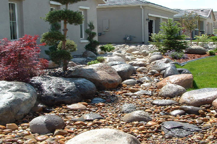 ideas de rocas para el jardín