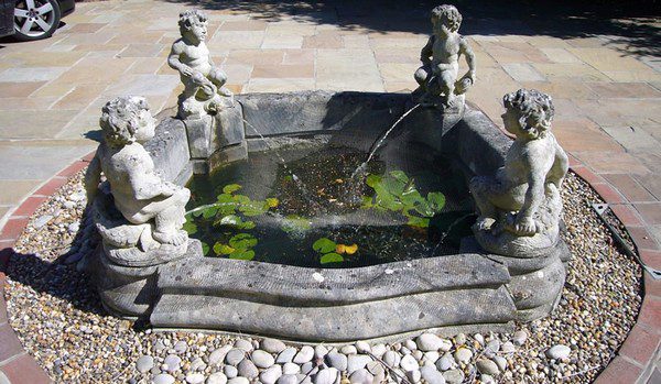 Elementos acuáticos de jardín DIY