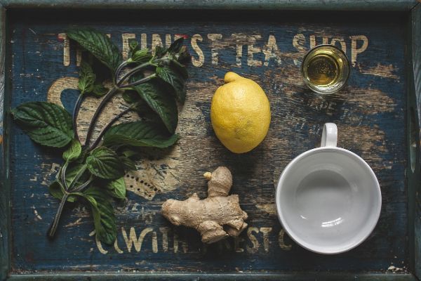 Té de limón y jengibre