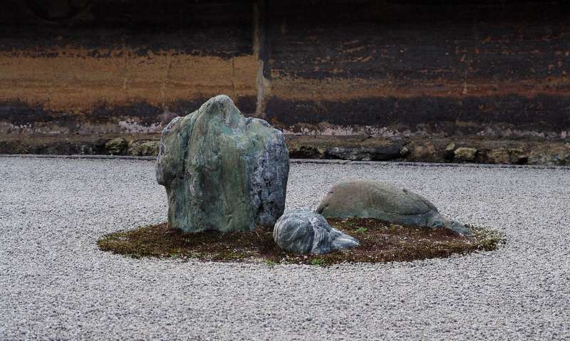 jardín zen de roca