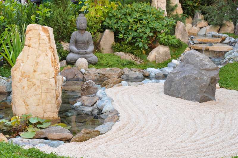 jardín de rocas japonés
