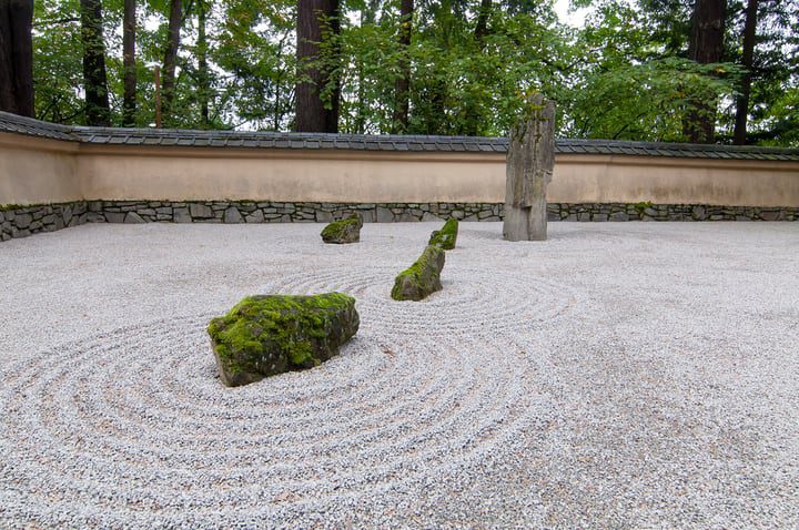 jardín de rocas japonés