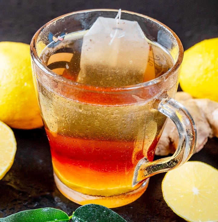 té de limón con jengibre