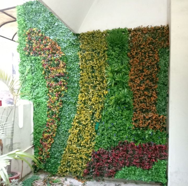 muro de plantas para el balcón