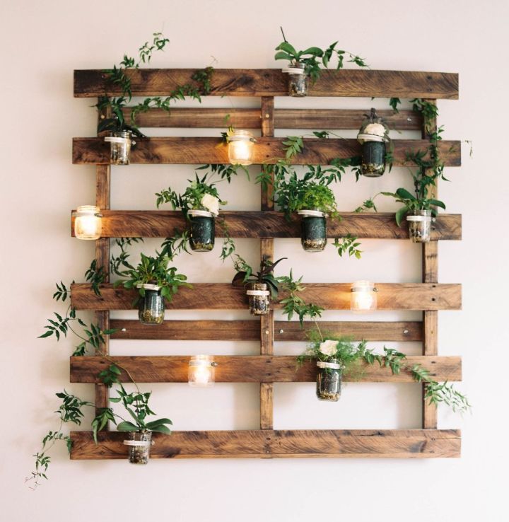 estantería de pared para plantas