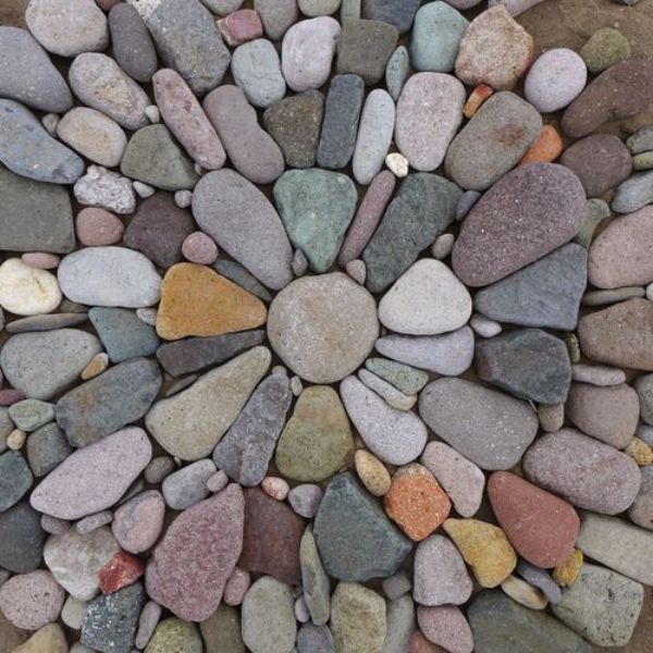 Mosaico de jardín de rocas