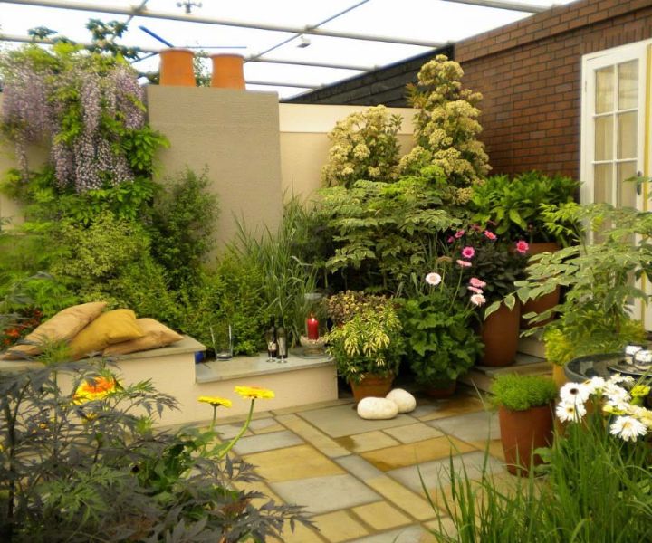 diseño de jardinería en terrazas
