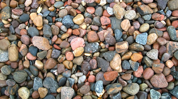 diferentes tipos de rocas de jardín colores